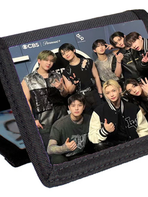 Billetera Tarjetero Música Stray Kids K - Pop Velcro Unisex 9