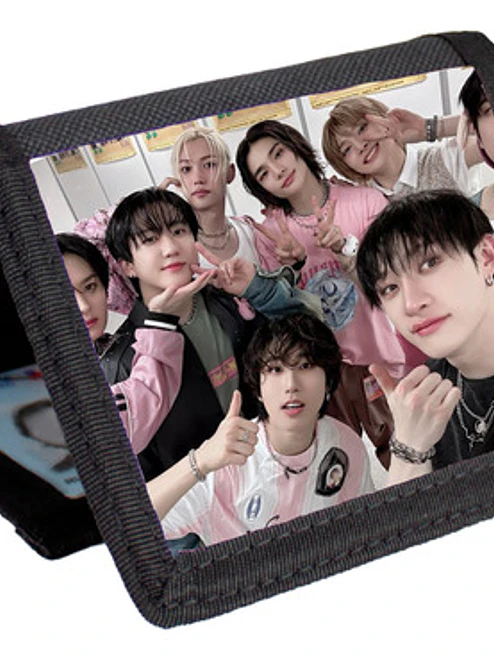 Billetera Tarjetero Stray Kids K-pop Diseños Velcro Grafimax 1