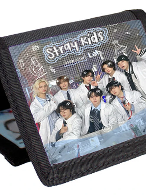 Billetera Tarjetero Stray Kids K-pop Diseños Velcro Grafimax 5