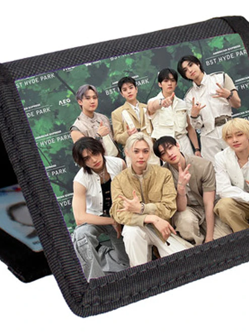 Billetera Tarjetero Stray Kids K-pop Diseños Velcro Grafimax 9