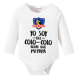 Body bebé Pilucho Papá Soy Del Colo Colo Ml Grafimax