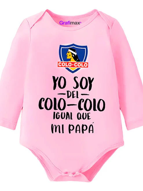 Body bebé Pilucho Papá Soy Del Colo Colo Ml Grafimax 5