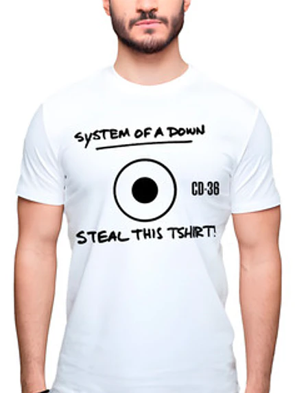 Polera System Of A Down Steal This Tshirt! Rock Música Grafimax 1