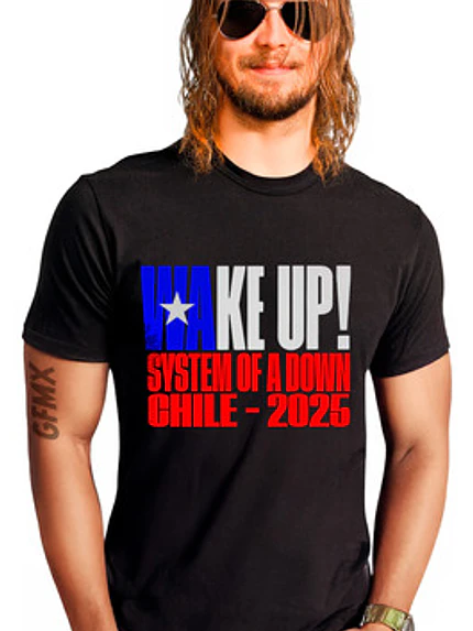 Polera System Of A Down Wake Up! Rock Música Grafimax 1