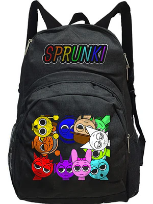 Mochila Sprunki Personajes Impermeable Escolar 20 L Grafimax