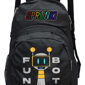 Mochila Sprunki Fun Bot Impermeable Escolar 20 L Grafimax