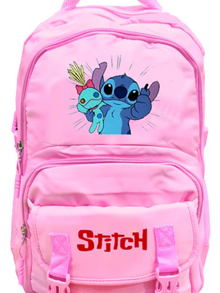 Mochila Stitch Muñeca Escolar Compartimientos 30L Grafimax 1