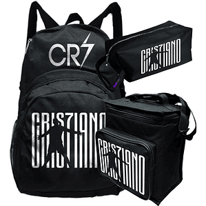 Pack Cristiano Ronaldo Mochila Lonchera Estuche Grafimax