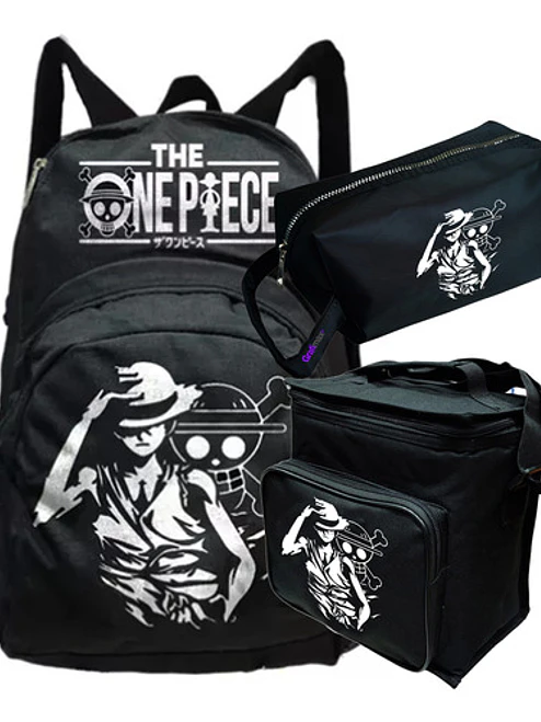 Pack Monkey D Luffy Mochila Lonchera Estuche Grafimax 1