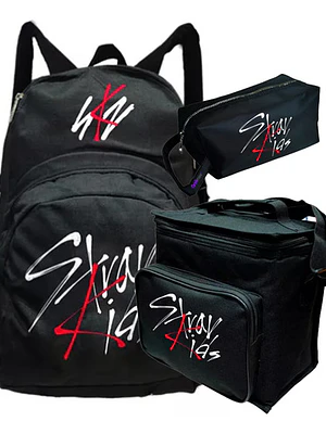 Pack Stray Kids Kpop Mochila Lonchera Estuche Grafimax