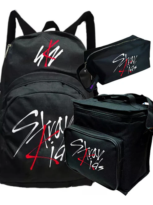 Pack Stray Kids Kpop Mochila Lonchera Estuche Grafimax 1