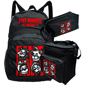 Pack Fnaf Personajes Mochila Lonchera Estuche Grafimax