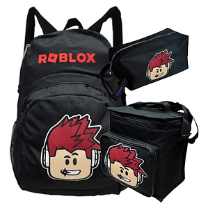 Pack Roblox Face Mochila Lonchera Estuche Grafimax