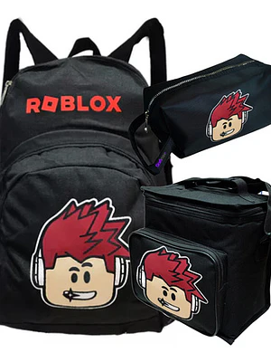 Pack Roblox Face Mochila Lonchera Estuche Grafimax