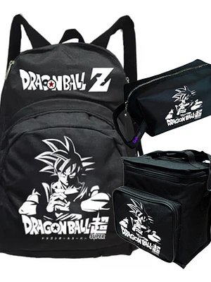 Pack Dragon Ball Super Mochila Lonchera Estuche Grafimax