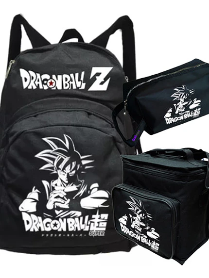 Pack Dragon Ball Super Mochila Lonchera Estuche Grafimax 1