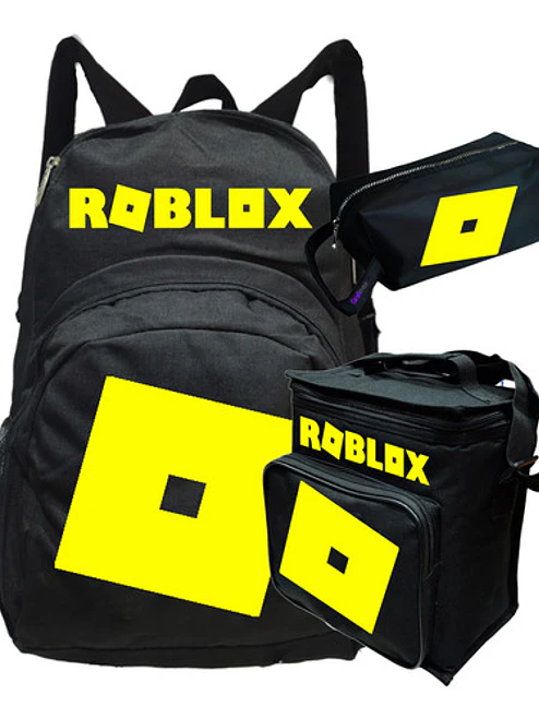 Pack Roblox Logo Rojo Mochila Lonchera Estuche Grafimax 2