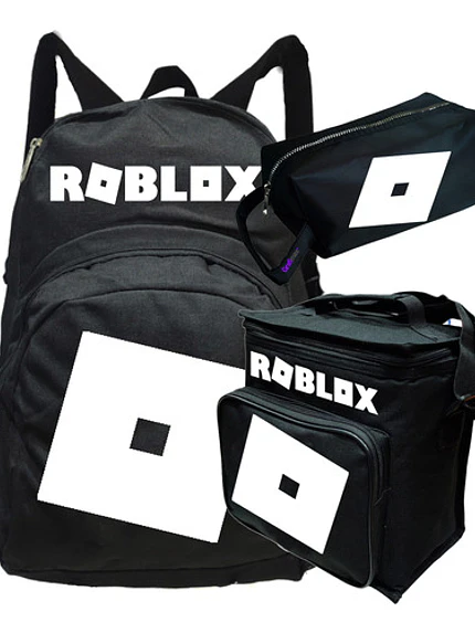 Pack Roblox Logo Rojo Mochila Lonchera Estuche Grafimax 3