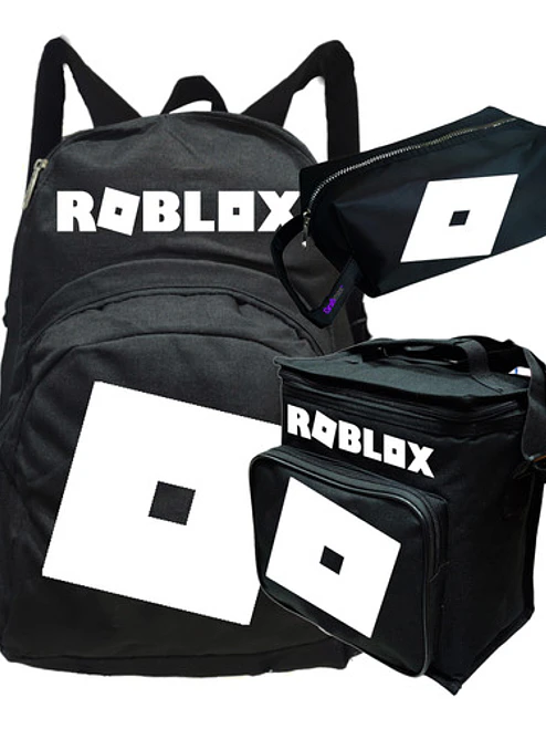 Pack Roblox Logo Rojo Mochila Lonchera Estuche Grafimax 3