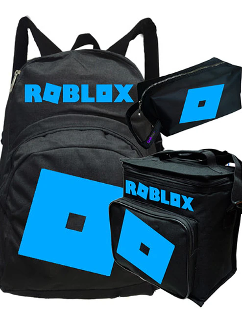 Pack Roblox Logo Rojo Mochila Lonchera Estuche Grafimax 4
