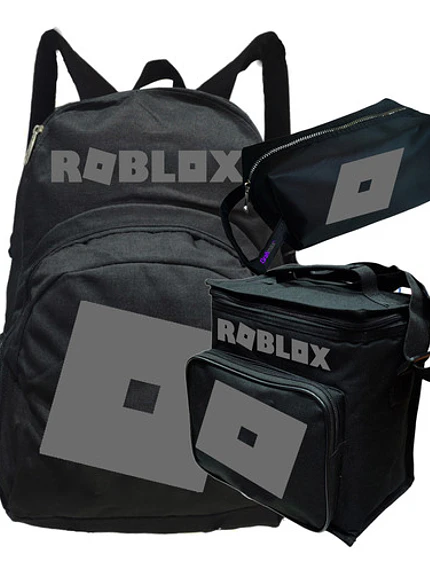 Pack Roblox Logo Rojo Mochila Lonchera Estuche Grafimax 5