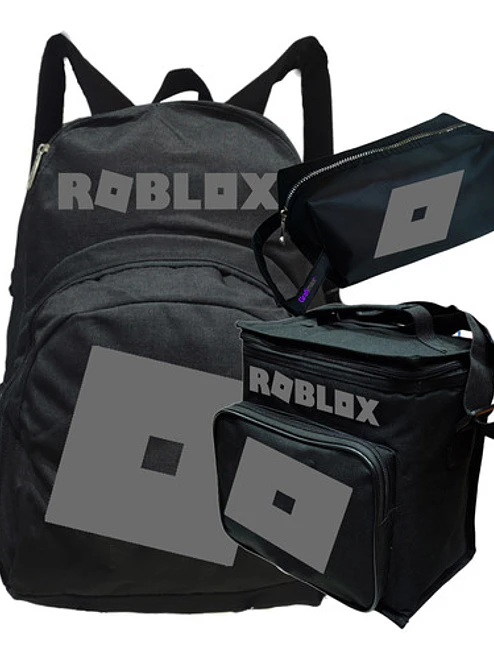 Pack Roblox Logo Rojo Mochila Lonchera Estuche Grafimax 5