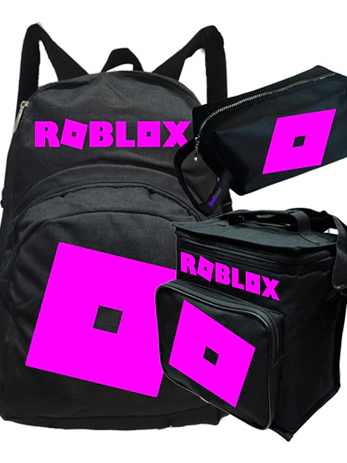 Pack Roblox Logo Rojo Mochila Lonchera Estuche Grafimax 6