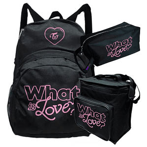 Pack Twice What Is Love Mochila Lonchera Estuche Grafimax