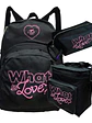 Pack Twice What Is Love Mochila Lonchera Estuche Grafimax - Miniatura 1