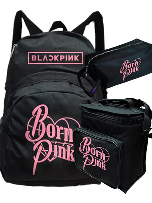 Pack Blackpink Born Pink Mochila Lonchera Estuche Grafimax 1