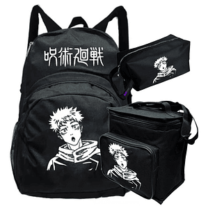 Pack Itadori Jujutsu Anime Mochila Lonchera Estuche Grafimax
