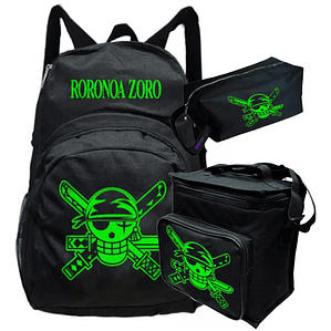 Mochila Zoro Ronoroa Pack Estuche Lonchera Grafimax