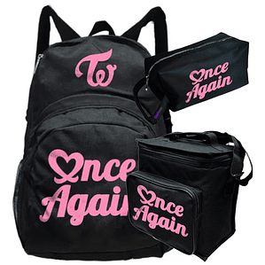 Mochila Twice Once Again Kpop Pack Estuche Lonchera Grafimax