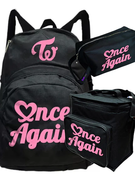 Mochila Twice Once Again Kpop Pack Estuche Lonchera Grafimax 1