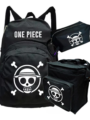 Mochila One Piece Skull Pack Estuche Lonchera Grafimax
