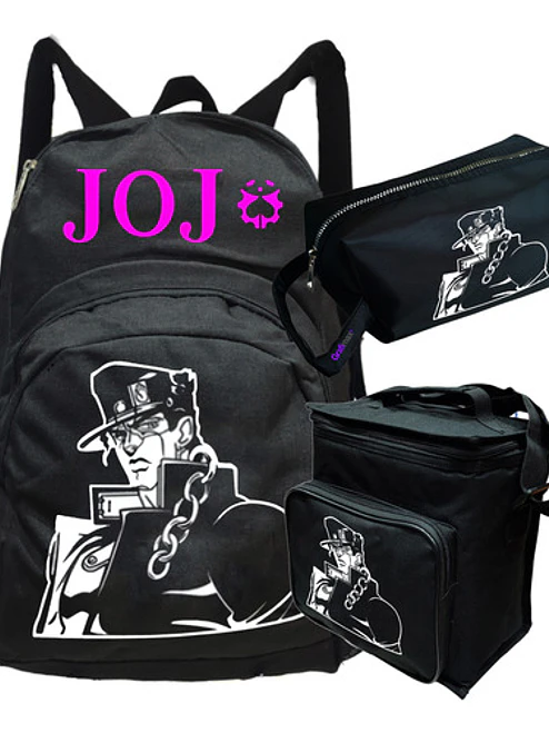 Mochila Jojo's Bizarre Pack Lonchera Estuche Grafimax 1