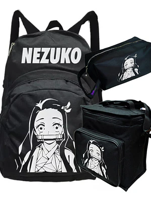 Mochila Nezuko Demon Slayer Pack Lonchera Estuche Grafimax