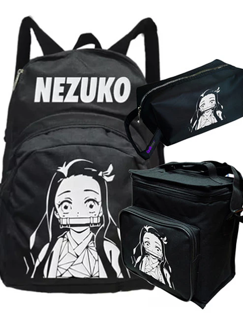 Mochila Nezuko Demon Slayer Pack Lonchera Estuche Grafimax 1