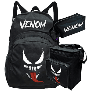 Mochila Venom Película Pack Lonchera Estuche Grafimax