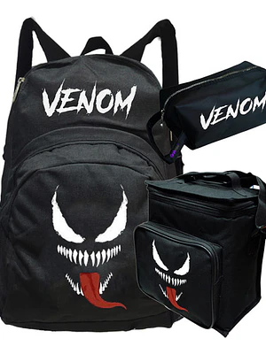 Mochila Venom Película Pack Lonchera Estuche Grafimax
