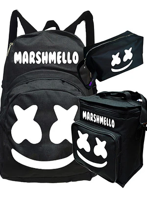 Mochila Marshmello Music Pack Lonchera Estuche Grafimax