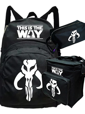 Pack The Way Mandalorian Mochila Lonchera Estuche Grafimax