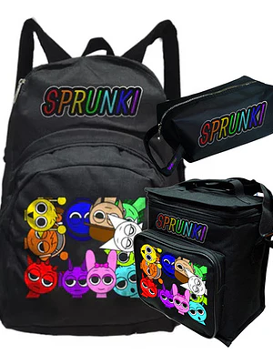Mochila Sprunki Personajes Pack Lonchera Estuche Grafimax