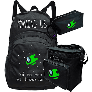 Mochila Among Us Impostor Pack Lonchera Estuche Grafimax
