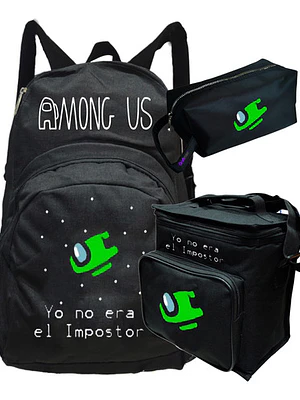 Mochila Among Us Impostor Pack Lonchera Estuche Grafimax