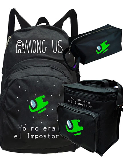 Mochila Among Us Impostor Pack Lonchera Estuche Grafimax 1