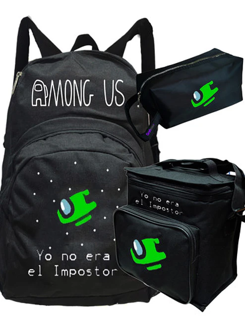 Mochila Among Us Impostor Pack Lonchera Estuche Grafimax 1