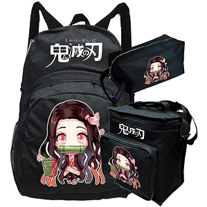Mochila Nezuko Chibi Anime Pack Lonchera Estuche Grafimax