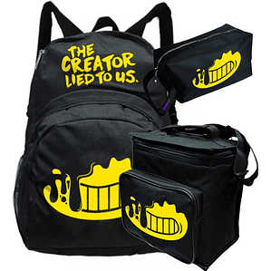 Pack Bendy Creator Lies Mochila Lonchera Estuche Grafimax