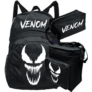 Pack Venom Movie Mochila Lonchera Estuche Grafimax